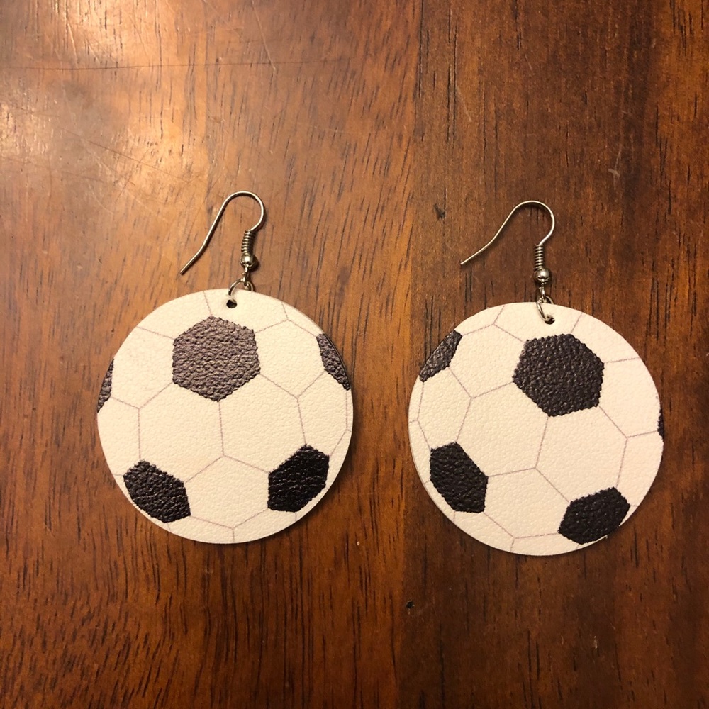 Soccer earrings